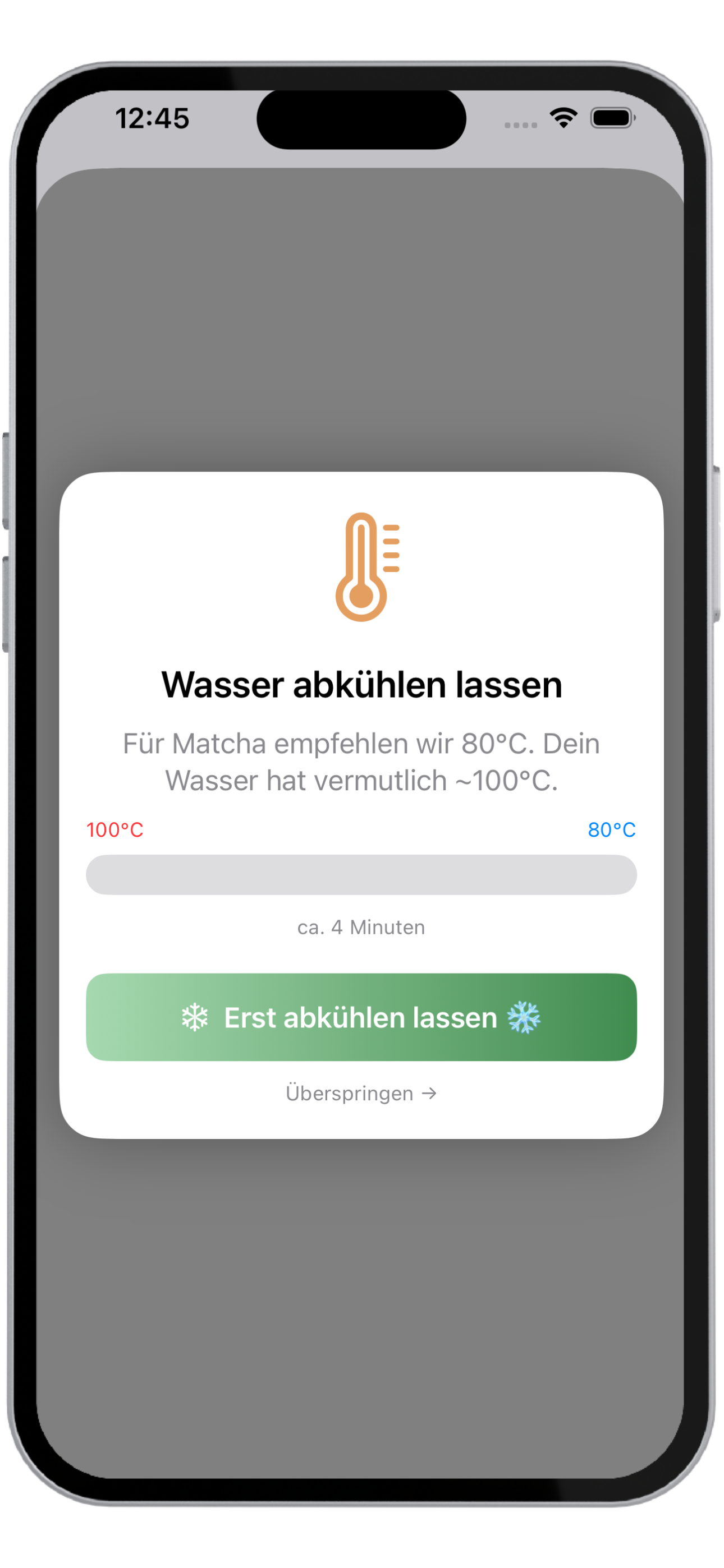 TeaLeaf Timer – Abkühl-Assistent